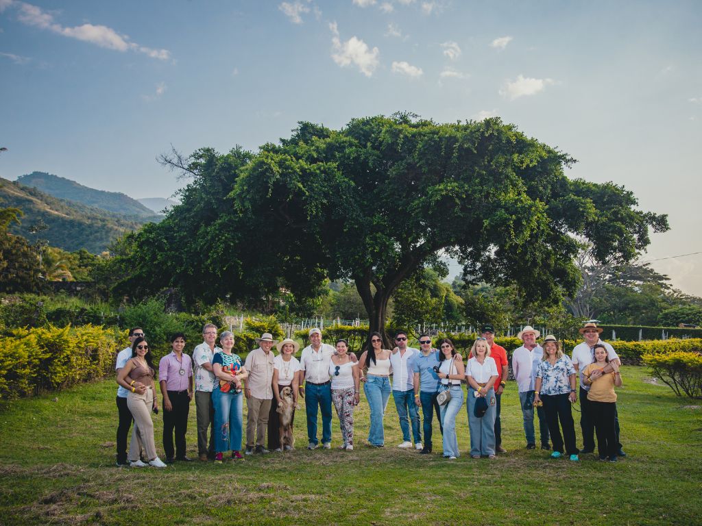 Grupo de asistentes en Finca Termópilas